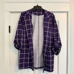 Purple Checkered Jacket